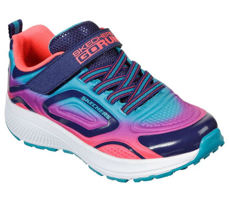 Skechers Gorun Consistent - Girls Running Shoes Navy/Multicolor [AU-UL0669]